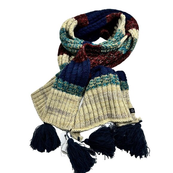 Treasure & Bond Women's Striped Long Tassel Scarf Multicolor One Size - Picture 5 of 16